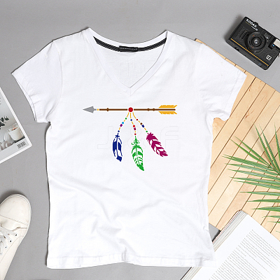1 Set PET Hollow Out Drawing Painting Stencils DIY-MA0004-45A-03-1