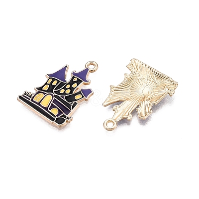 Halloween Theme Rack Plating Alloy Enamel Pendants X1-ENAM-N056-393B-KCG-1