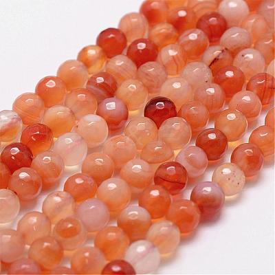 Natural Carnelian Beads Strands G-D840-34-6mm-1