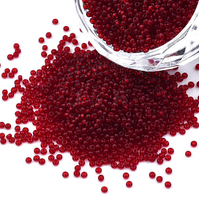 15/0 Transparent Czech Glass Seed Beads SEED-N004-004-26-1