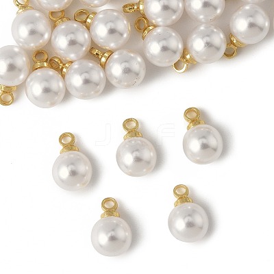 24Pcs ABS Plastic Imitation Pearl Charms KK-FS0001-78-1