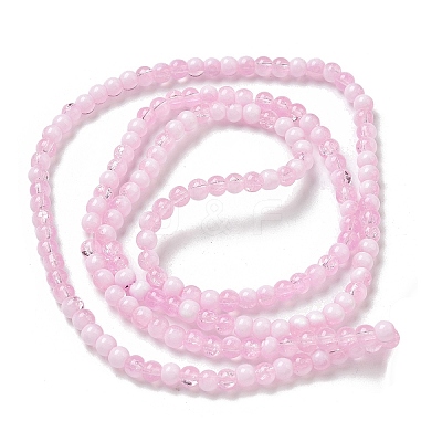 Crackle Glass Beads Strands GLAA-U001-4mm-03-1