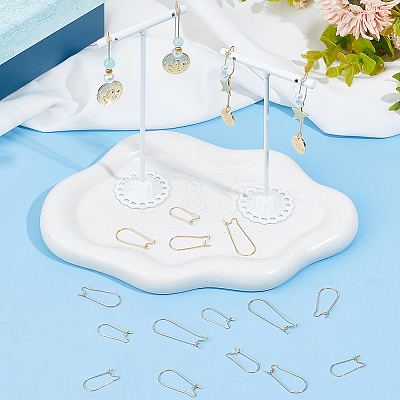 120Pcs 3 Style 304 Stainless Steel Hoop Earring Findings STAS-SP0001-27-1