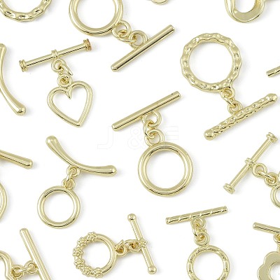 20Pcs 12 Styles Alloy Toggle Clasps FIND-FS0004-53G-1