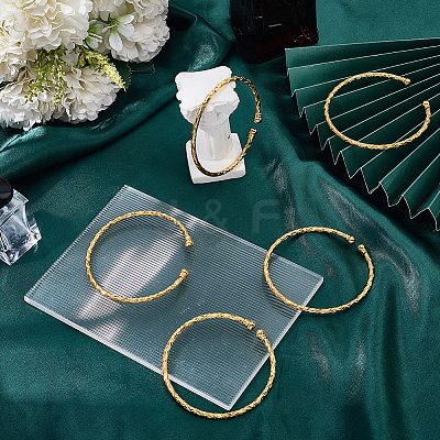 5Pcs Zinc Alloy Open Cuff Bangles BJEW-SC0001-70-1