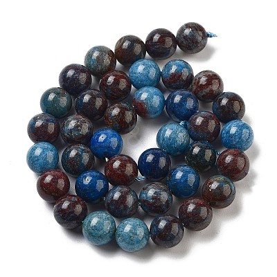 Natural Blue Opal Beads Strands G-H045-A02-8MM-02-1