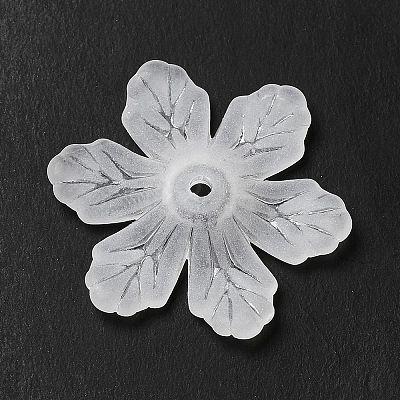 Transparent Acrylic Bead Caps MACR-J122-04-1