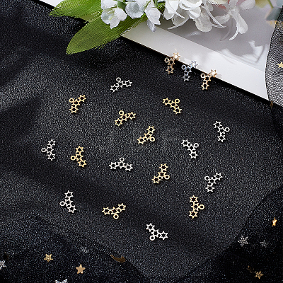 20Pcs 2 Colors 304 Stainless Steel Charms STAS-DC0008-79-1