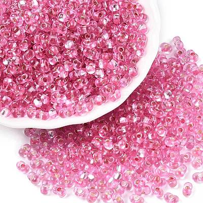 Baking Paint Transparent Glass Seed Beads SEED-N006-05D-1