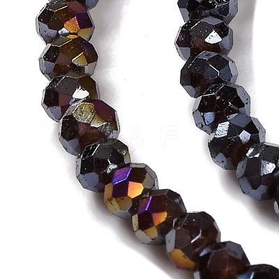 Baking Electroplate Glass Beads Strands DGLA-A039-J4mm-B20-1