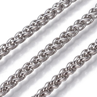 Tarnish Resistant 304 Stainless Steel Wheat Chains CHS-P007-13P-1