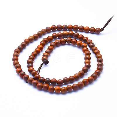 Natural Wood Beads Strands WOOD-P011-06-10mm-1