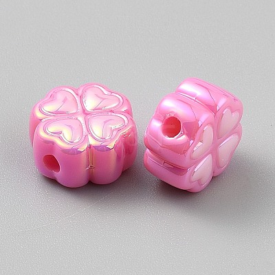 UV Plating Opaque Acrylic Beads SACR-CJC0003-02A-1