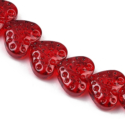Transparent Glass Beads Strands X-GLAA-H038-01F-1