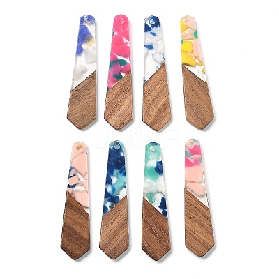 Resin and Walnut Pendants FIND-R051-06-1