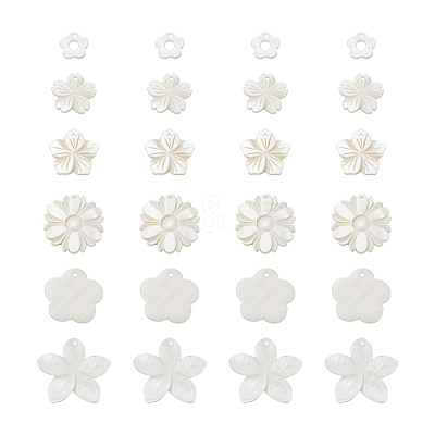 Natural Freshwater Shell Pendants SSHEL-KS0001-01-1