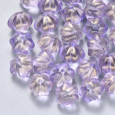 Transparent Spray Painted Glass Beads GLAA-S190-005A-05-1