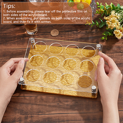 Acrylic Shot Glasses Holder DIY-WH0430-392B-1
