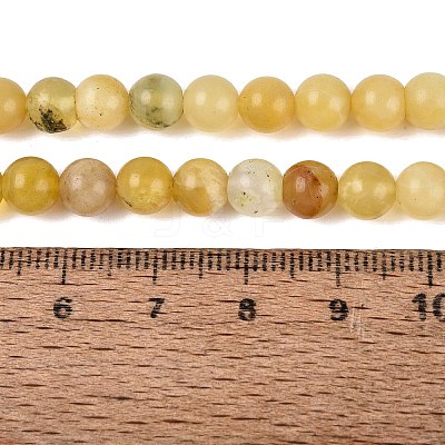 Natural Yellow Opal Beads Strands G-Q616-05A-1
