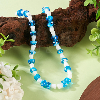 1Strand Handmade Lampwork Beads Strands LAMP-TA0001-84K-1