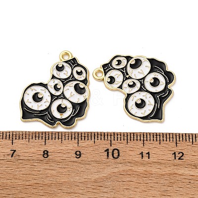 Halloween Alloy Enamel Pendants STAS-I354-01G-K-1