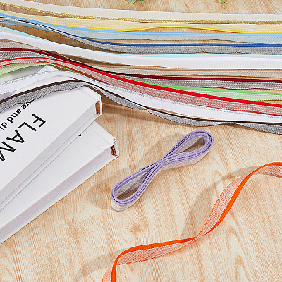 14Pcs 14 Colors Polycotton Ribbon OCOR-FH0001-37-1