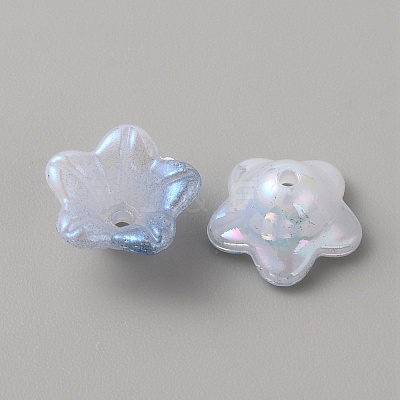 Opaque Acrylic Bead Caps SACR-TAC0007-02F-1