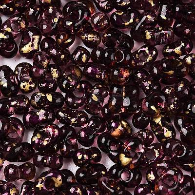 Picasso Spray Painted Glass Seed Beads SEED-T006-04-23-1