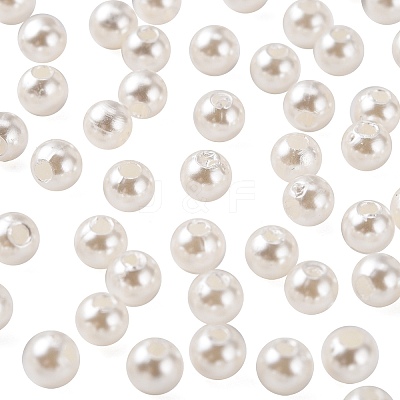 Imitation Pearl Acrylic Beads PL608-1-1