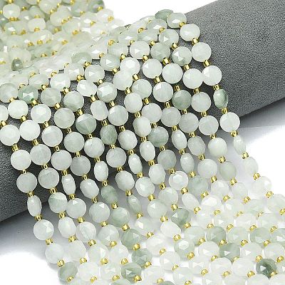 Natural Tianshan Cui Quartzite Beads Strands G-C116-A61-02-1