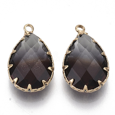 K9 Glass Imitation Tourmaline Pendants GLAA-Q069-02H-1