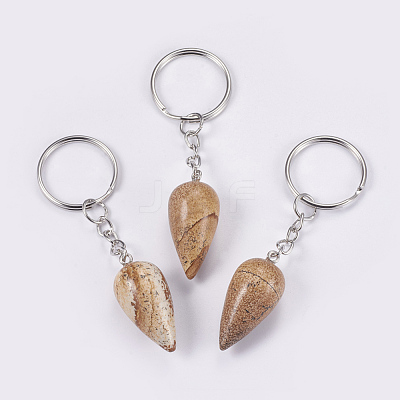 Natural Picture Jasper Keychain KEYC-P041-B08-1