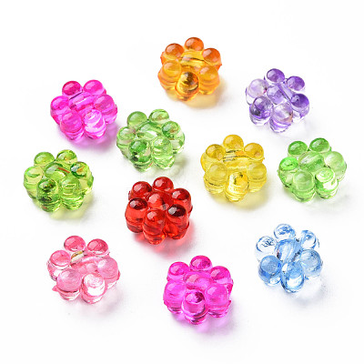 Transparent Acrylic Beads X-MACR-N013-016-1