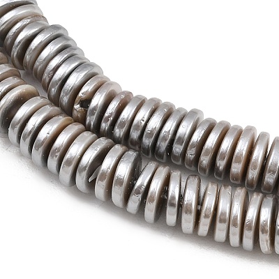 Electroplated Shell Pearl Beads Strands BSHE-B009-E01-2x7mm-A-1