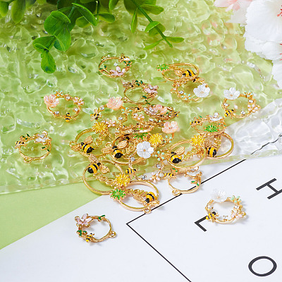 24Pcs 6 Styles Alloy Pendants FIND-TA0004-63-1