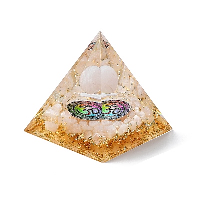 Orgonite Pyramid Resin Energy Generators DJEW-D013-01G-1