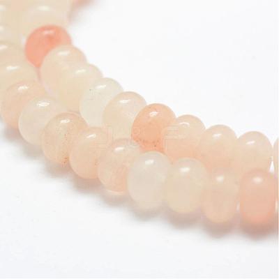 Natural Pink Aventurine Beads Strands G-G665-04-6x4mm-1