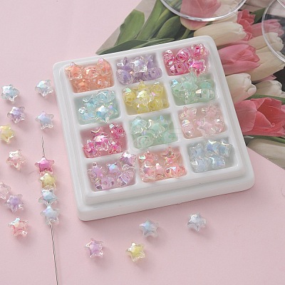 Transparent Acrylic Beads OACR-I013-04-1