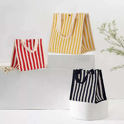 1Yard Stripe Pattern Polycotton Fabric DIY-MA0007-31E-1