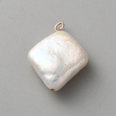 Natural Baroque Keshi Pearl Pendants KK-CJC0025-001G-08-1