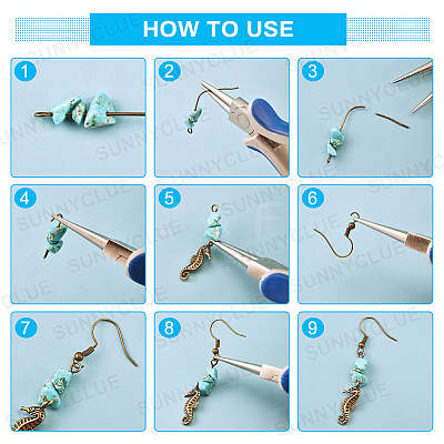 DIY Retro Ocean Theme Earring Making Kits DIY-SC0013-30-1