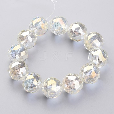 Electroplate Glass Bead Strands EGLA-J140-FR02-20mm-1