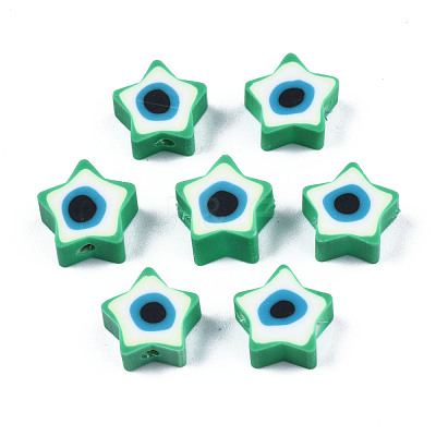 Handmade Polymer Clay Beads CLAY-T019-09A-1