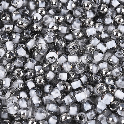 Transparent Inside Colours Glass Seed Beads SEED-T007-19A-10-1