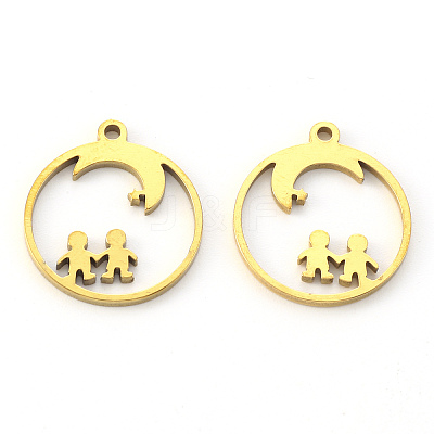 PVD Vacuum Plating 304 Stainless Steel Pendants LS-STAS-N092-79G-1