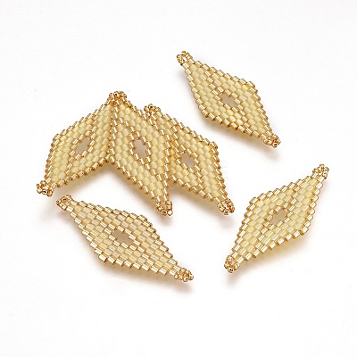 MIYUKI & TOHO Handmade Japanese Seed Beads Links LS-SEED-E004-C03-1