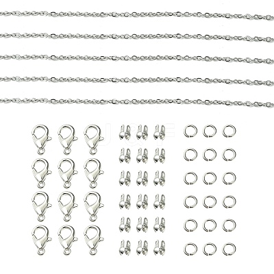 DIY Brass Chain Extender/End Chains Making Kits DIY-FS0005-61P-1