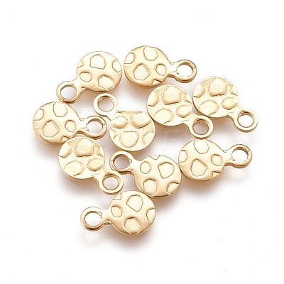Ion Plating(IP) 304 Stainless Steel Charms STAS-E455-01G-6mm-1