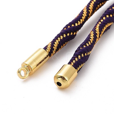 Nylon Cord Silder Bracelets MAK-C003-03G-23-1