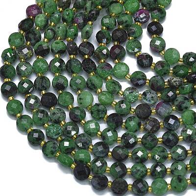 Natural Ruby in Zoisite Beads Strands G-K389-B12-01-1
